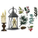Sizzix Thinlits vágósablon Vault Winter Candlelight (18 db) – Tim Holtz