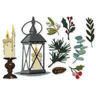   Sizzix Thinlits vágósablon Vault Winter Candlelight (18 db) – Tim Holtz