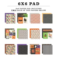   Echo Park Halloween Parade scrapbook papírkészlet – 6" (15 cm), 24 lap