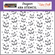   Echo Park Halloween Parade Carved Faces stencil – 6" (15 cm), 1 db