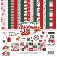   Echo Park North Pole Christmas scrapbook kollekciós készlet – 12" (30 cm) (1 csomag)
