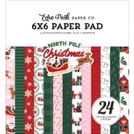   Echo Park North Pole Christmas scrapbook papírkészlet – 6" (15 cm), 24 lap
