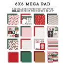 Echo Park North Pole Christmas kártyakészítő scrapbook papírkészlet – 6" (15 cm), 48 lap