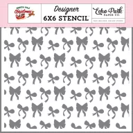   Echo Park North Pole Christmas Wrapped In A Bow stencil – 6" (15 cm), 1 db