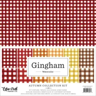   Echo Park Watercolor Gingham Autumn scrapbook kollekciós készlet – 12" (30 cm) (1 csomag)