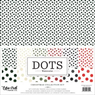   Echo Park Watercolor Polka Dots Christmas scrapbook kollekciós készlet – 12" (30 cm) (1 csomag)
