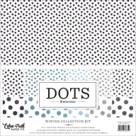   Echo Park Watercolor Polka Dots Winter scrapbook kollekciós készlet – 12" (30 cm) (1 csomag)