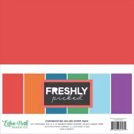   Echo Park Freshly Picked egyszínű scrapbook papírkészlet – 12" (30 cm), 6 lap