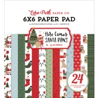   Echo Park Here Comes Santa Paws scrapbook papírkészlet – 6" (15 cm), 24 lap