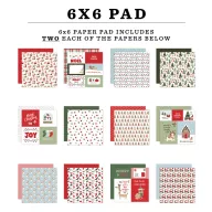   Echo Park Here Comes Santa Paws scrapbook papírkészlet – 6" (15 cm), 24 lap