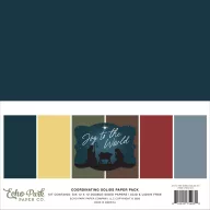   Echo Park Joy To The World egyszínű scrapbook papírkészlet – 12" (30 cm), 6 lap