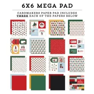   Echo Park Mouse And Me Christmas kártyakészítő scrapbook papírkészlet – 6" (15 cm), 48 lap