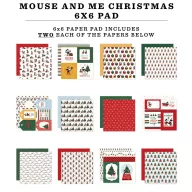   Echo Park Mouse And Me Christmas scrapbook papírkészlet – 6" (15 cm), 24 lap