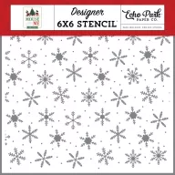   Echo Park Mouse And Me Christmas Seasonal Snowflakes stencil – 6" (15 cm), 1 db