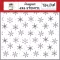 Echo Park Mouse And Me Christmas Seasonal Snowflakes stencil – 6" (15 cm), 1 db