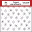 Echo Park Mouse And Me Christmas Seasonal Snowflakes stencil – 6" (15 cm), 1 db