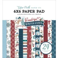   Echo Park Wonderful Winter Days scrapbook papírkészlet – 6" (15 cm), 24 lap