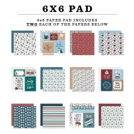   Echo Park Wonderful Winter Days scrapbook papírkészlet – 6" (15 cm), 24 lap