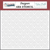   Echo Park Wonderful Winter Days Dashing Deco Dots stencil – 6" (15 cm), 1 db