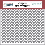   Echo Park Wonderful Winter Days Warm Woven Sweater stencil – 6" (15 cm), 1 db
