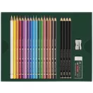 Faber-Castell Polychromos színes ceruza & Pitt Graphite Matt rajzkészlet – 23 db