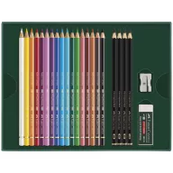   Faber-Castell Polychromos színes ceruza & Pitt Graphite Matt rajzkészlet – 23 db