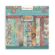   Stamperia Furry Friends 2 – Maxi Background Selection scrapbook papírkészlet – 12"(30cm) – 10 lap