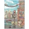 Stamperia Furry Friends 2 – Fészek, macska és madarak rizspapír – A4 (21 × 29,7 cm), 1 ív