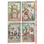 Stamperia Furry Friends 2 – Kártyák rizspapír – A4 (21 × 29,7 cm), 1 ív