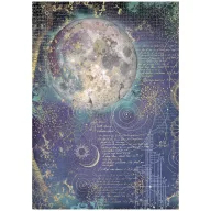  Stamperia Cosmos – Hold rizspapír – A4 (21 × 29,7 cm), 1 ív