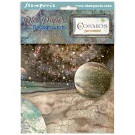   Stamperia Cosmos – Háttérminták válogatása rizspapír – A6 (10,5 × 14,8 cm), 8 db