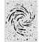 Stamperia Cosmos – Örvénylő köd vastag stencil – 20 × 25 cm