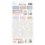   Mintay Feliratos matrica 6"x12"(15x30cm) – Snowberry Lane Words (1 ív)