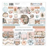   Mintay Chipboard kivágóív 12"(30cm) – Snowberry Lane (1 ív)