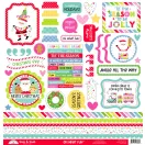 Doodlebug Design Oh What Fun – scrapbook papírkészlet – 12"(30,5cm)
