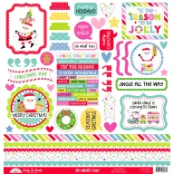   Doodlebug Design Oh What Fun – scrapbook papírkészlet – 12"(30,5cm)