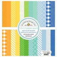   Doodlebug Design Balloons & Banners – Petite Prints scrapbook papírkészlet – 12"(30,5cm)