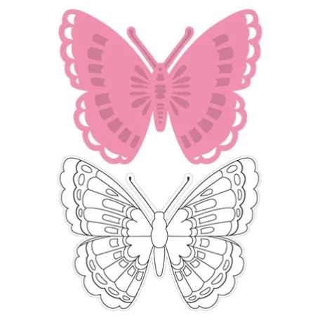 Vágósablon, bélyegzővel COL1317, Collectable / Tiny's butterfly 1 -  (1 csomag)