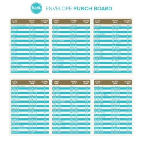 Boríték készítő eszköz, Envelope Punch Board / WRMK Punch Board  (1 db)