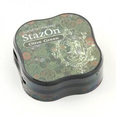 Bélyegzőpárna , StazOn midi / Olive Green - zöld (1 db)