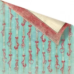   Scrapbook papír 12", Holiday Jubilee / Bow On Top - kétoldalas (1 lap)