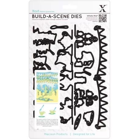 Vágósablon A5 XCU 503157, Build A Scene Dies / Garden Party - Party (9 db)