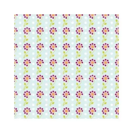 Scrapbook papír 12", Just Chillin / Glitter flower - csillámos (1 lap)