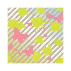   Scrapbook papír 12", Just Chillin / Glitter butterfly - csillámos (1 lap)