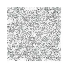   Festhető scrapbook papír 12", Paintables / Roses - rózsák (1 lap)