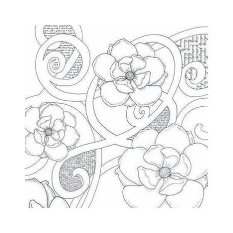 Festhető scrapbook papír 12", Paintables / Magnolias - magnóliák (1 lap)