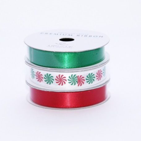 Szalag , Premium Ribbon / Vegyes - Karácsony 4 (3 db)
