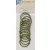 Albumkarika 43 mm, Bookbinding Rings / Antique copper - Antik (12 db)
