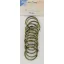 Albumkarika 43 mm, Bookbinding Rings / Antique copper - Antik (12 db)