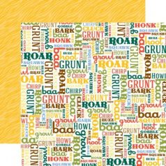   Scrapbook papír 12", Day At The Zoo / Animal Sounds -  (1 ív)